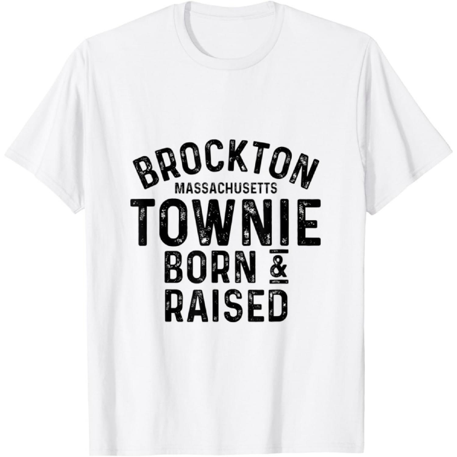 Броктон Массачусетс Местный Житель Маленького Города Футболка XXXXXL белый