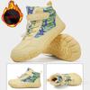 Kids Barefoot Snow Boots Waterproof Wide Toe Cotton Shoes Winter Warm Fur Lined Shoe for Boys Girls Cold Weather Outdoor Sneaker