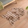 Bubble Fleece Faux Rabbit Fur Carpet - Full Coverage Tatami Floor Mat for Home, Bedroom, Living Room, or Bedside