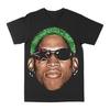 Dennis RodUnisex Unisex Black Cotton TShirt Streetwear Hip Hop Style