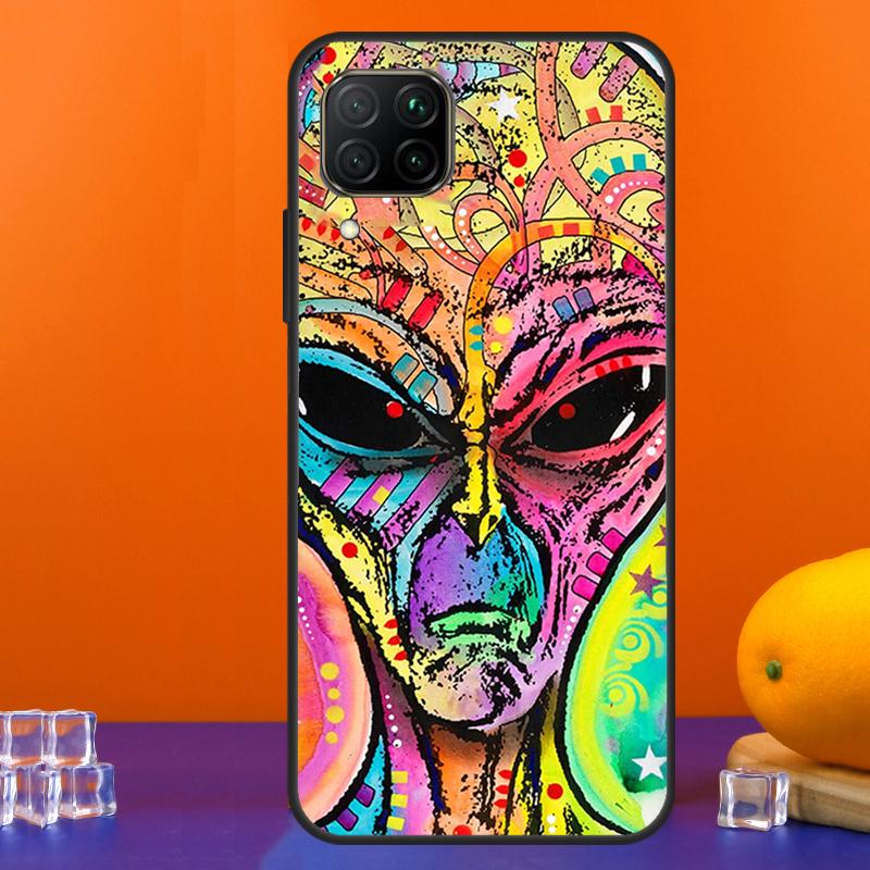 Alien UFO For Huawei Nova 7i 8i 11i 12i 12s 9 10 SE Y91 Y90 Y60 Y70 Y72 Y61 P30 P40 Lite P60 Pro Case