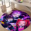 1pc KPop Demon Hunters13 Design Printed Area Round Carpet for Bedroom Living Room Home Decor Rugs Mat Non Slip Mat Rug for Bedside