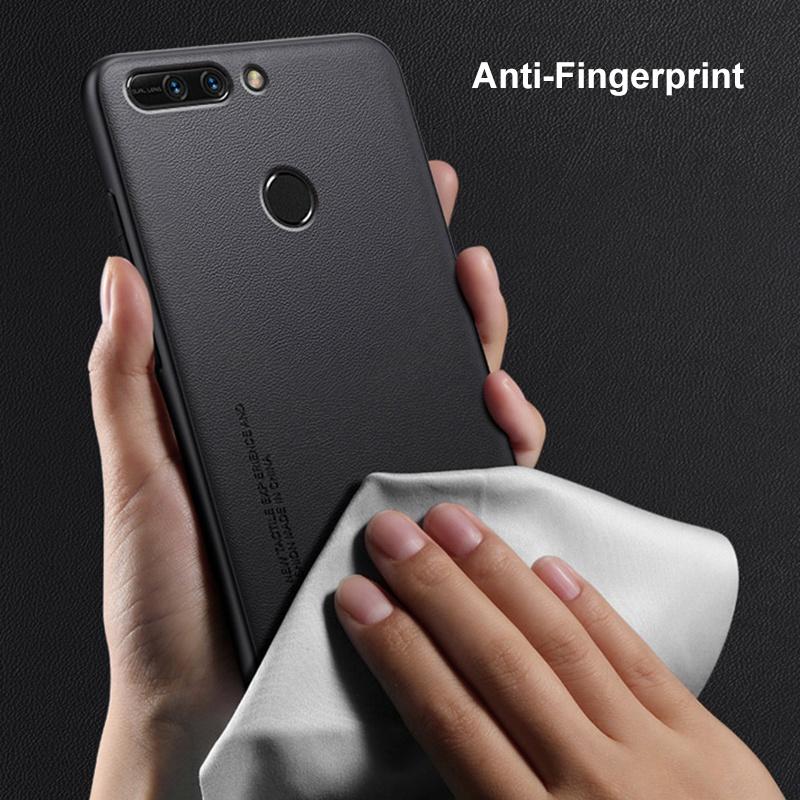 Luxuriöse PU-Lederhülle für Honor 8 Pro Rückseite Matt Stoßfest TPU Silikon Schutz Handyhülle für Honor View 9 Coque