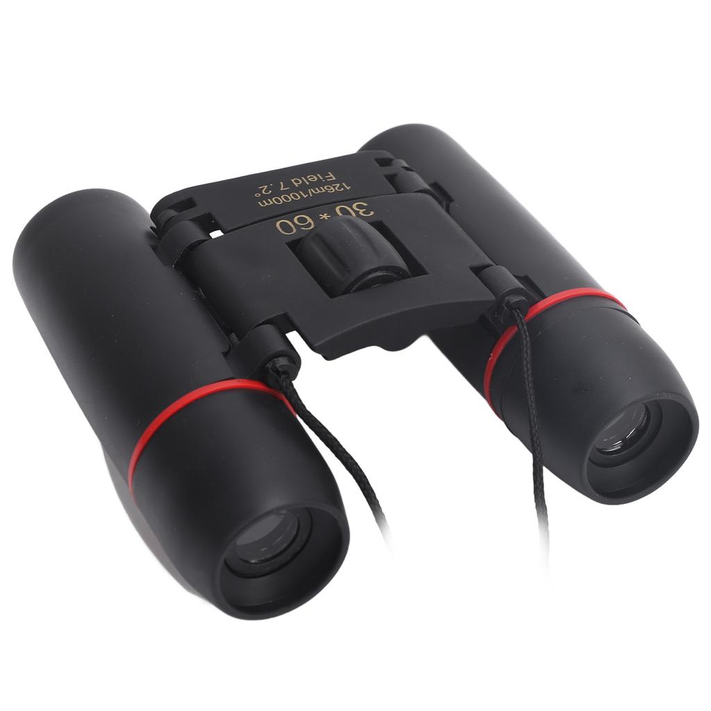 Binoclu pliabil 30x60 pentru adulți copii aliaj de aluminiu cauciuc HD binoclu compact ușor pentru