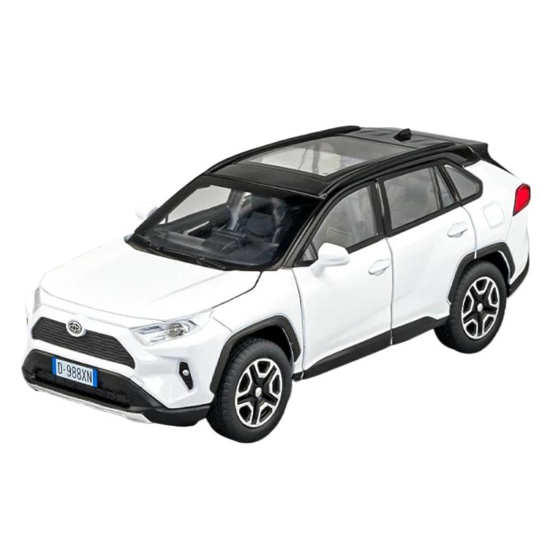 

1/32 Toyota RAV4 Внедорожник Высокая имитация литой под давлением металлический сплав Модель автомобиля Звук Свет Инерционный механизм Коллекция Детские игрушки Подарки F566 белый