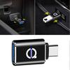 1Pcs USB To Type-C OTG Adapter Female Converter Phone Charger For Volvo Xc60 V50 V40 Xc90 S60 S40 V90 V60 Ex90 S90 Xc40 C40 C50