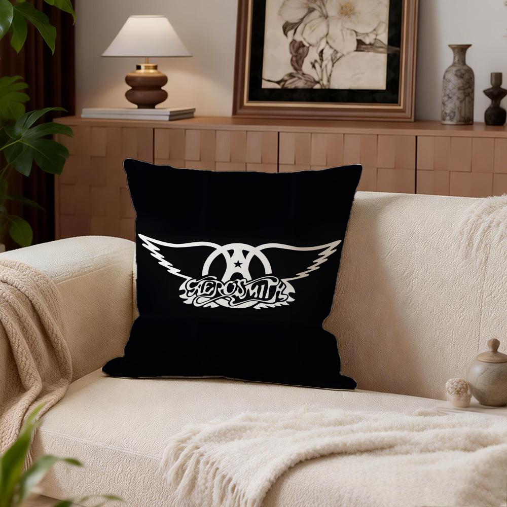 Band A-Aerosmith Cushion Cover Cushion Cover Set 4Pcs 50X50 45X45 40X40 Pillowcase Decorative Sofa Home Decor