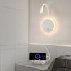 Modern LED Bedside Wall Lamp Bedroom Type-C Lamp Telescopic Hotel Reading Lamp   Indoor USB Adjustable Angle Wall Light