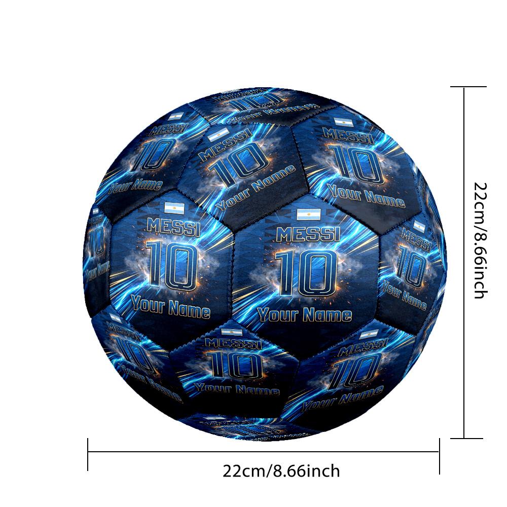 Lionel Messi Fashion Size 5 Football Wearproof Non‑Slip Soccer Ball For Sports Training Entertainment Use