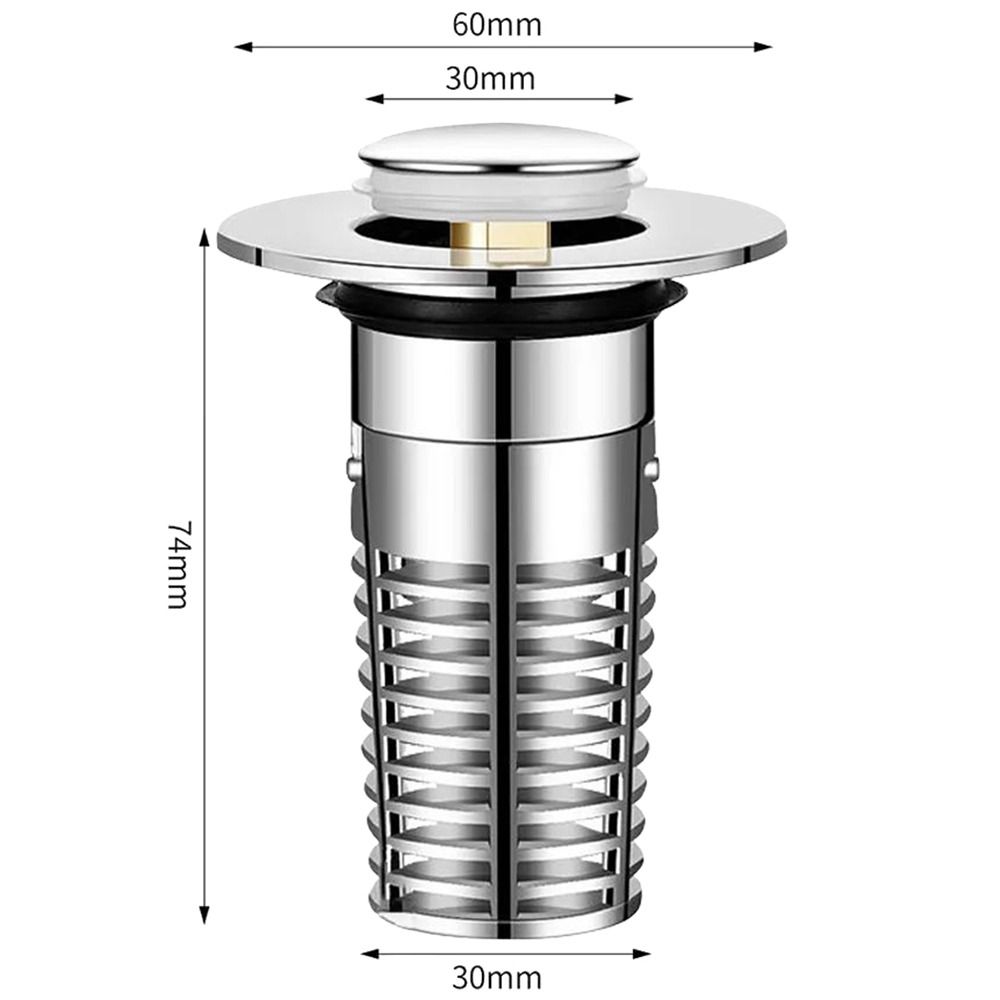Plastic Floor Drain Filter Mesh Hair Trap Sealing Cover Washbasin Bounce Core Multifunctional Anti-clog Shower Leak Net