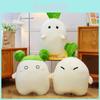Adorable White Radish Plush Doll Soft Comfy Pillow High-quality Cotton Filling
