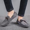 Damen Komfort Flats Casual Slip on Herren Mokassins Loafer Fahrschuhe Unisex Übergröße Wildlederschuhe Grün