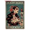 Vintage Hair Stylist Metal Tin Sign Tattoo Artist Metal  Retro Hairdressing Salon  Room Wall  Home Decor 8x12 inch