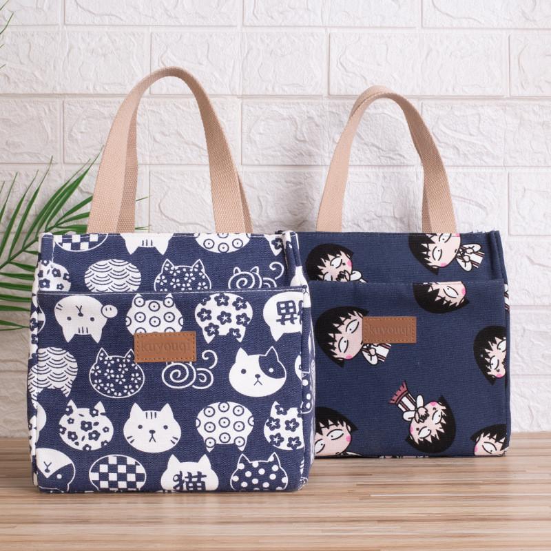 Style Canvas Lunch Tote With Heat Retention For Work And School