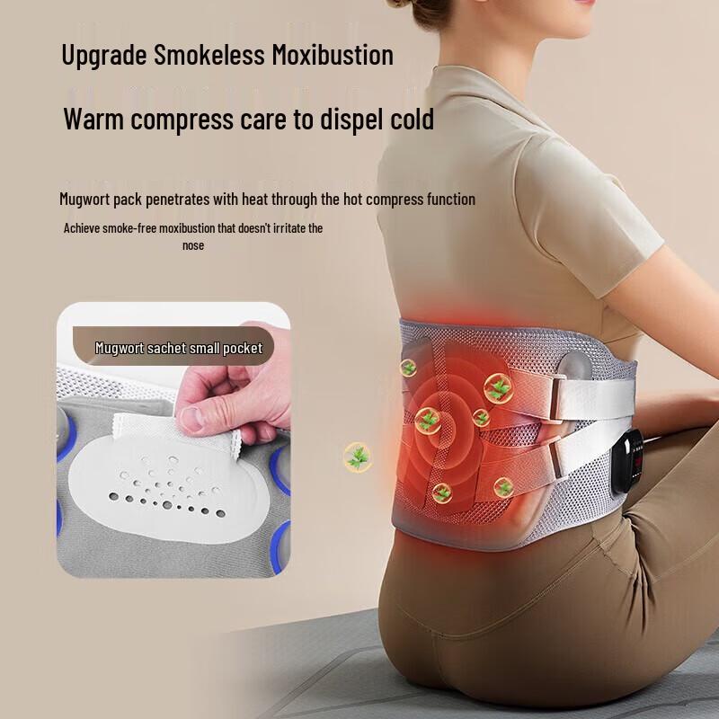 AUX Lumbar Massager with Heat and Vibration