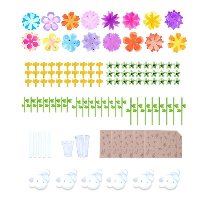 

Children Plastic Flower Making Kits Flower Pressing Machine Craft Toy For Art And Craft Project Making Accessories