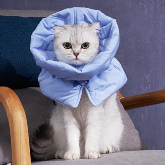 Katze Schutzkragen Verstellbar Winddicht Hautfreundlich Beißschutz Polyester Wundheilung