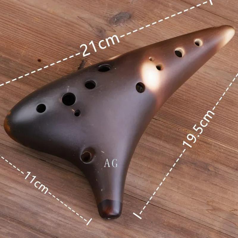 12 Holes Pottery Ocarina Music Instrument Legend Ocarinas Professional Musical Instruments Accessories Flute