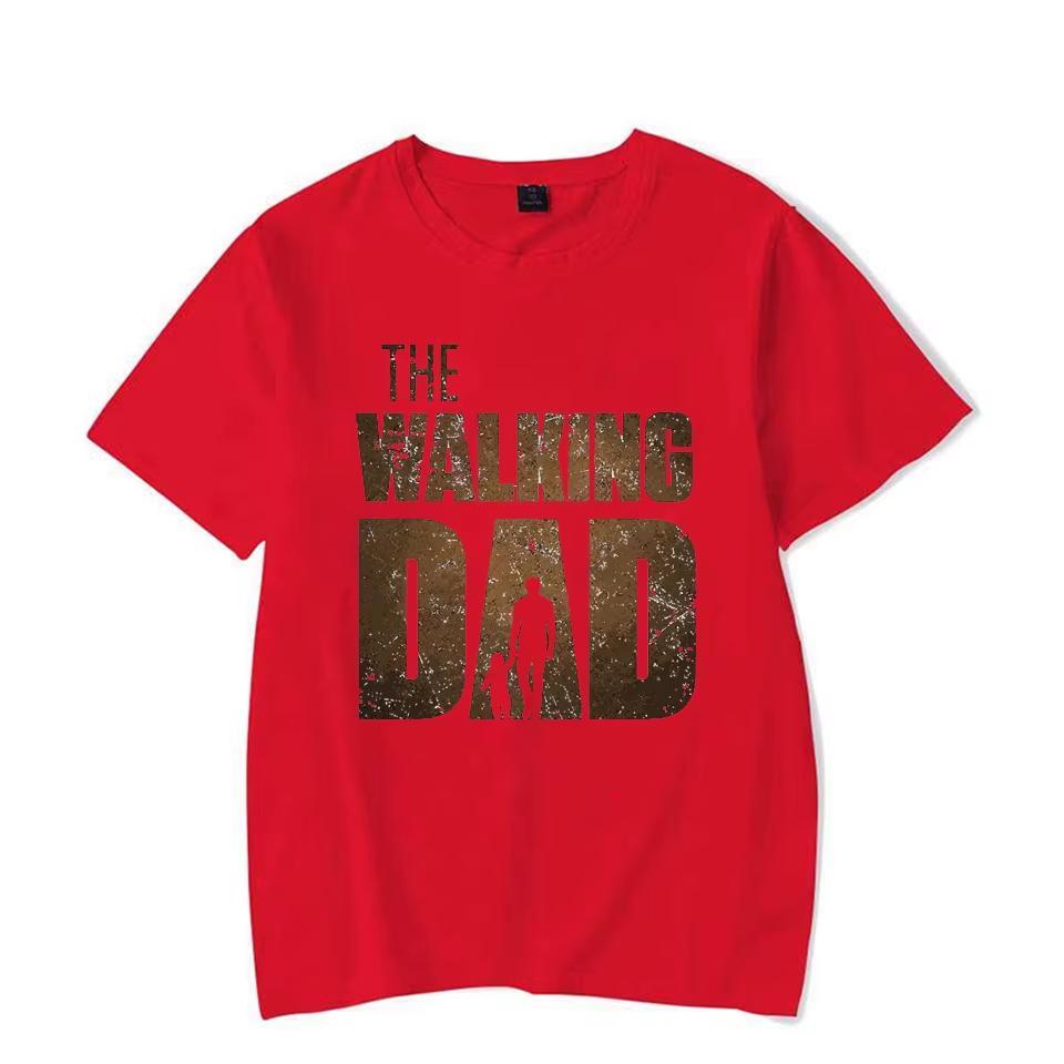 The Walking Dad Funny Street Printed Unisex TShirts Summer Fashion Wide Oversized TShirt Short Sleeves Casual Hip Hop TShirts