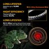 BNOSDM Reptile 75W Ceramic Heat Emitter,4 Pack Reptile Heat Lamp Bulbs,Non Light Emitting,Brooder Coop Heater Lamp Bulb for Amphibian Reptile Lizard
