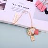 Book Clips Reading Paper Clips Book Tag Pendant Bookmark Rabbit Romantic Sakura Metal Bookmark