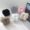 Winter Faux Rabbit Fur Earmuffs Plain Solid Color