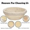 Vine Bread Fermentation Basket, Natural Oval Rattan Core Dough, Bread Fermentation Sour Dough Bread Basket Used for Baking