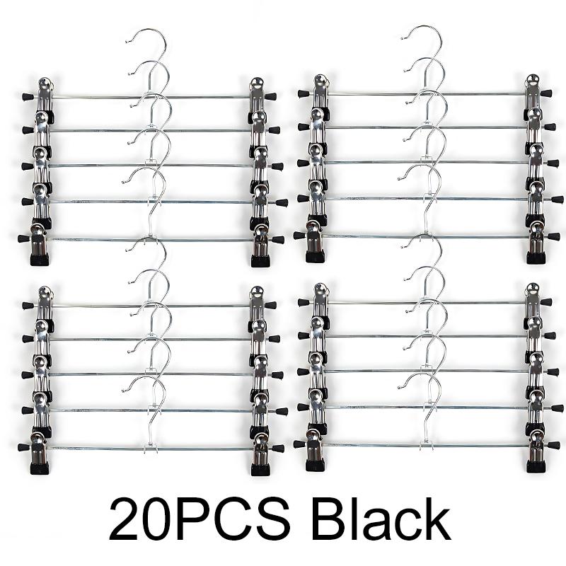 5/10/20 PCS Pants Clip Multifunctional Metal Trousers Clips Adjustable Pants Hanger Essential Household Closets Storage Item ZYF