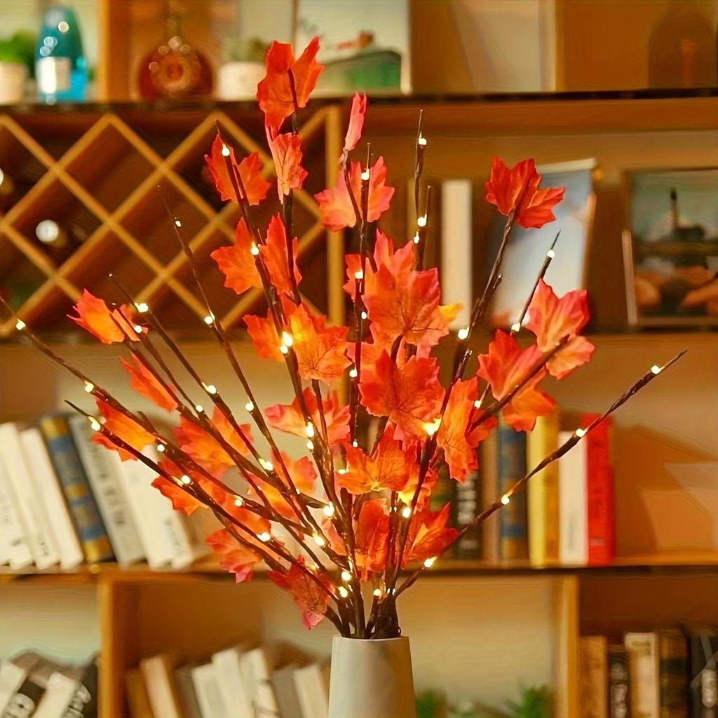 20LED Artificial Tree Branches Lights Battery Powered Fake Branches Lamp for Desktop Nordic Wedding Valentine's Day Decorative