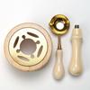 With Spoon Wax Seal Set Solid Wood Sealing Wax Stamps Set for 2/3 Pcs Wedding Invitations