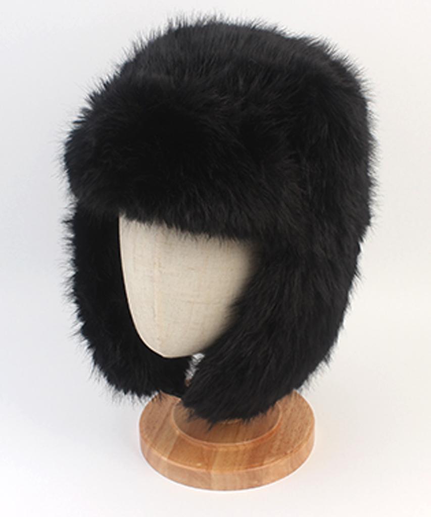 Yunibeosyeolkemiseuteuli Fur Black Aviator Hat