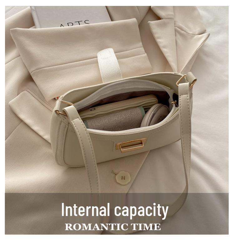 2025 Schicke Retro Damen Baguette Tasche: Elegante, strukturierte, vielseitige Umhänge- & Schultertasche