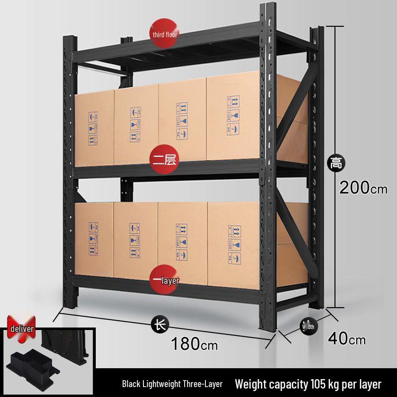 Multilayer Iron Cargo & Display Shelves for Storage