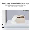 Contenitore da scrivania per cotton fioc a 2 scomparti Scatola per cotton fioc e dischetti di cotone