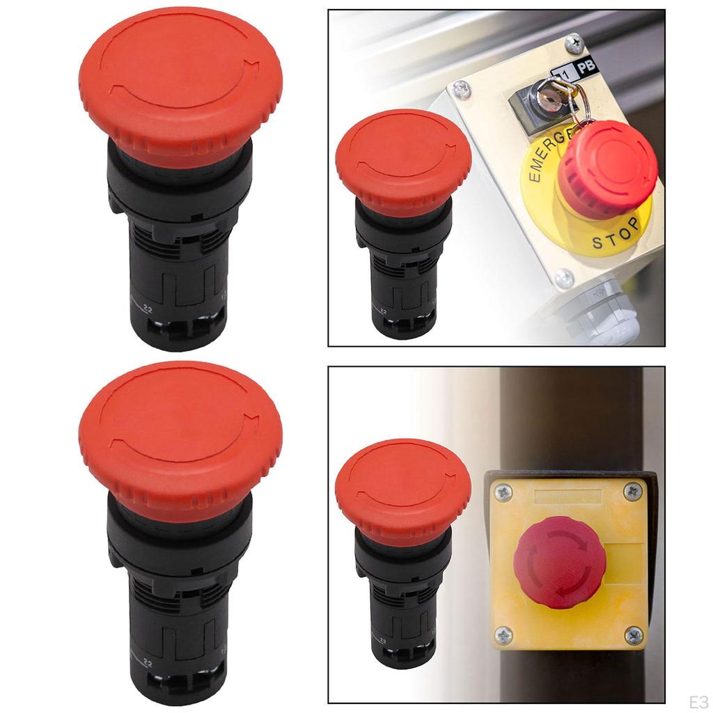 Lock Emergency Stop Button for Industrial Use