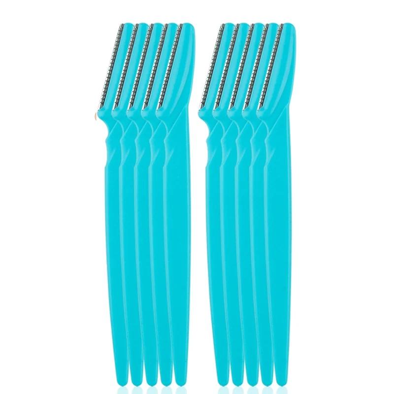 5/10/15Pcs Eyebrow Trimmer Makeup Tools Safe Eye Brow Razor Face Body Hair Removal Shaver Blades Woman Eyebrows Shaping Knife