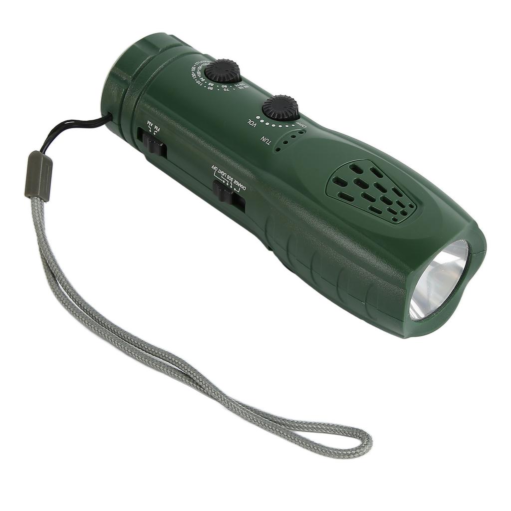 Hand Crank Flashlight Radio Portable Multifunctional Support AM FM SOS Alert Flashlight Radio for