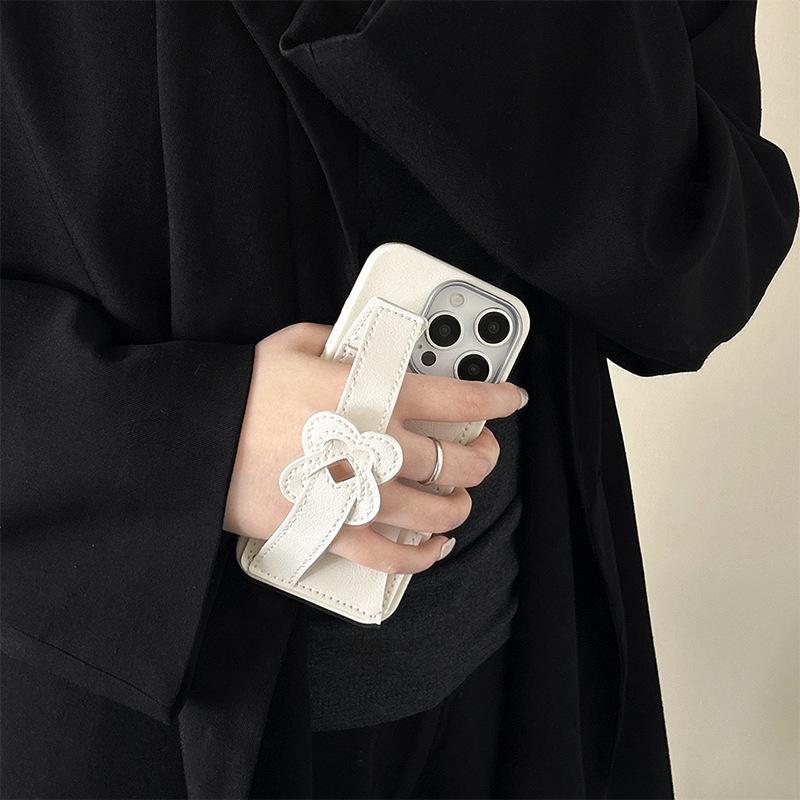 Button Wallet Card Case for IPhone 17 Promax Wristband for Apple 15 Silicone Anti Drop Women's Edition