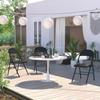 4pcs All-steel Metal Backrest Folding Chairs Portable Home Living Room Dormitory Office Fold Chairs Macaron-color Outdoor Chairs
