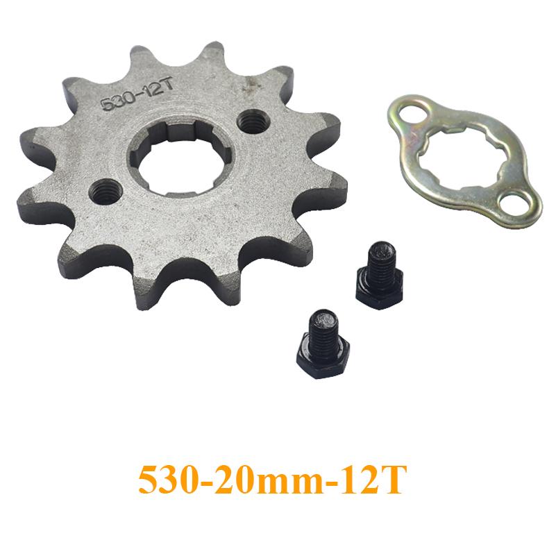 Motorcycle Front Drive Gear Engine Sprocket 530 10T 12T 13T 14T 15T 16T 17T 18T for Dirt Pit Bike ATV Quad Spare Parts GO Kart