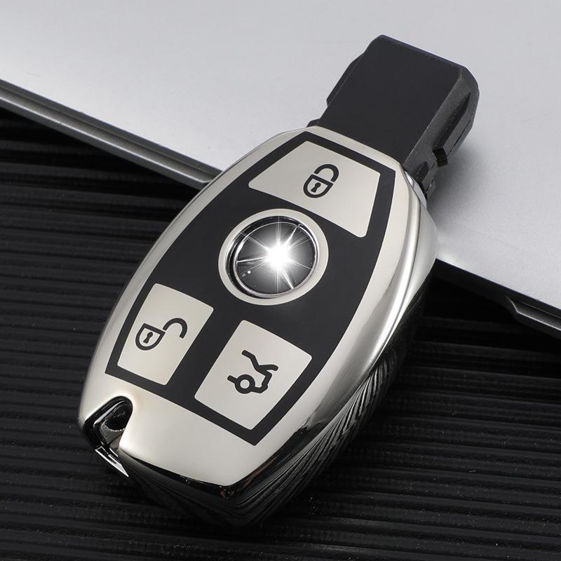 Mercedes-Benz Key Cover for C260L, E300L, C200L, GLC300, GLA200, E-Class, C-Class - Special Buckle Shell Package.