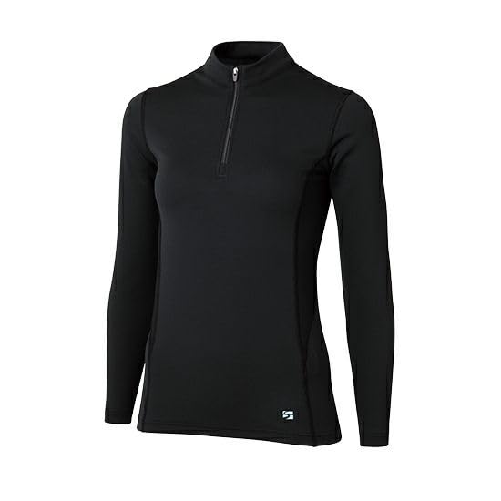 Finetrack Merino Spin Thermo Zip Neck FUW0622 (Women's) / (JP, Alphabet, L, Black)
