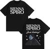 Singer SIENNA SPIROS High Quality Fashion Printing Short Sleeve Clothing Unisexs Womens Hip Hop Casual Tshrits Pop Music Streetwear