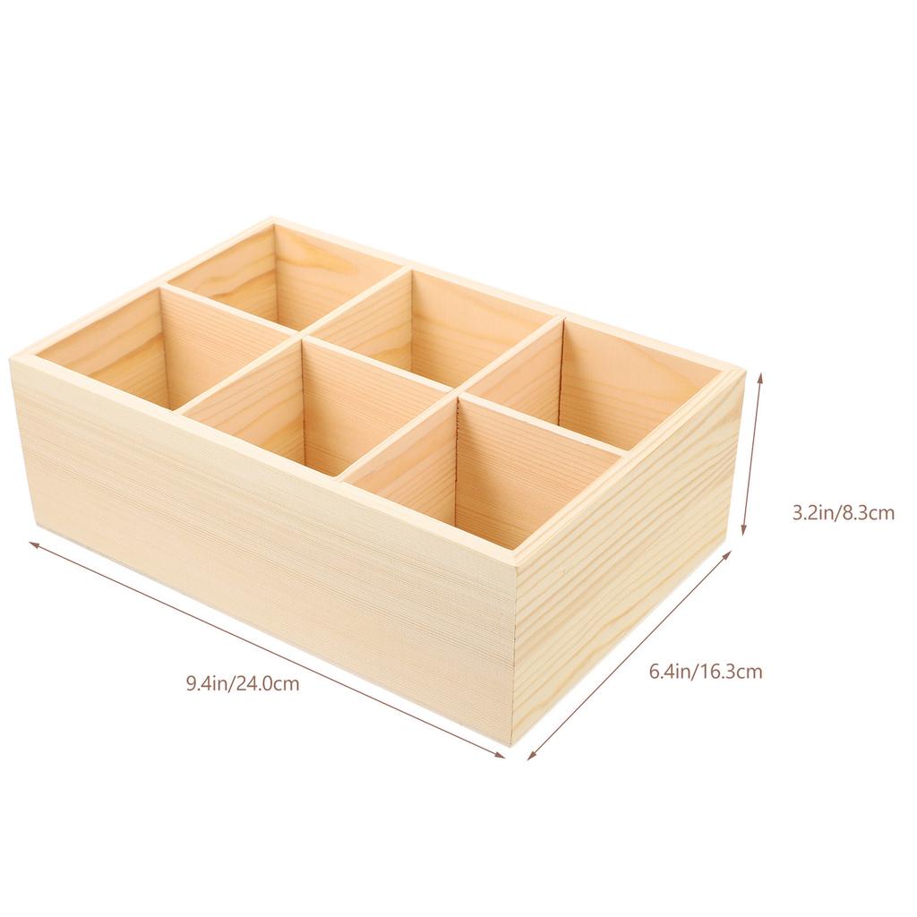 Wooden Marker Holder Multi Slots Storage Tray Marker Pen Organizer Portable Desk Accessories for Office Home Crayon Boxes