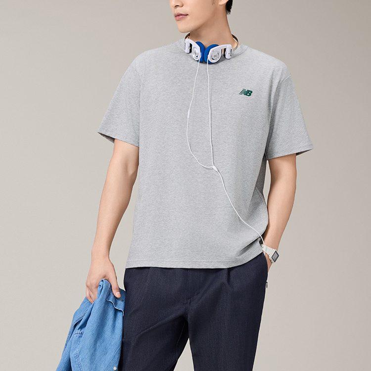New Balance T Shirt Men's Heather Gray AMT52330-GHM