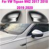 Rearview Side Wing Mirror Caps Cover,for VW Tiguan Allspace L MK2 2017 2018 2019 2020, Gloss Black