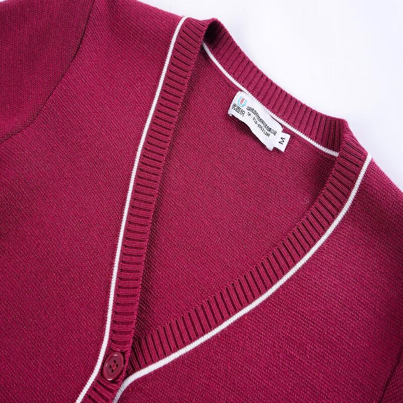 

Женский кардиган из плотной трикотажной ткани из шерстяной смеси с V-образным вырезом для медсестер L