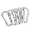 5 Pack Aluminum Carabiner Clip Set, D with , Keychain Buckle Hook for Keys Holder Organizer, Camping