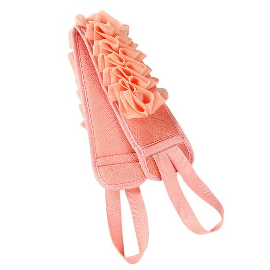Bath Towel Fine Mesh Bath Sponge 2 In 1 Gentle Exfoliating Loofah Breathable Circular Acupoint Massage Design Bath Towel