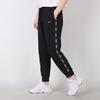 Nike Mid-Rise Side Drawstring Long Logo Knitted Sports Pants Women bottoms Black CN6879-010